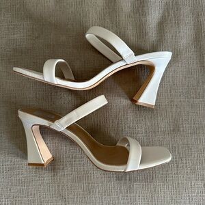 Dolce Vita White Strappy Heels